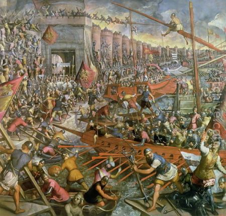 Jacopo Tintoretto - Η άλωση της Κωνσταντινούπολης το 1204 (16ος αιώνας)